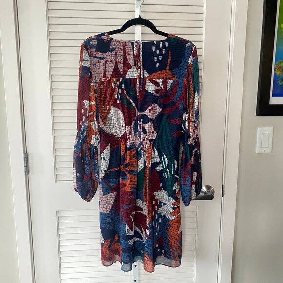 Hutch x Anthropologie Floral Long Sleeve Mini Dress, Warm Floral, Size S - Picture 2 of 9